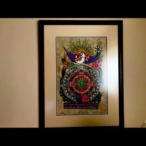 Mayan Mexican Folk Art Bark Painting from Mexico